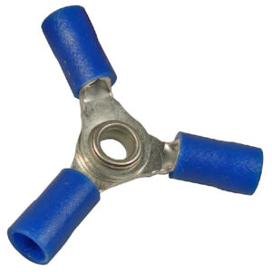 16-14 AWG Flared Vinyl Insulated Tin-Plated Copper Butted Seam 3-Way 1 pc