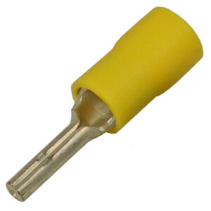12-10 AWG Flared Vinyl Insulated Tin-Plated Copper Pin Connector 10/pk
