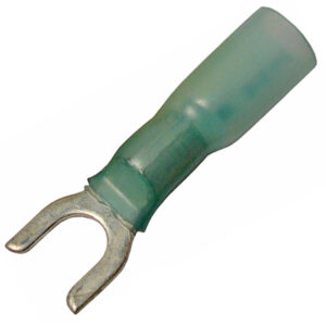 16-14 AWG Crimp & Heat Shrink Brazed #10 Spade w/Adhesive Lined Sleeve  100 pcs