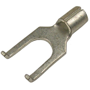 16-14 AWG Uninsulated #10 Flanged Spade Butted Seam Tin-Plated Copper  1000 pcs