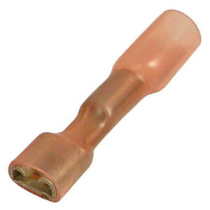 22-16 AWG Solder Heat Shrink .250" Insl Feml Flxed Sldr w/Polyelofin Slve 100pcs