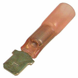 22-16 AWG Solder Heat Shrink .250" Male Fluxed Solder w/Polyelofin Sleeve 100pcs