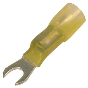 12-10 AWG Solder Heat Shrink #10 Spade Fluxed Solder w/Polyelofin Sleeve 25 pcs