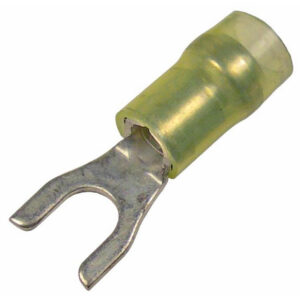 12-10 AWG Nylon Insl With Metal Sleeve #10 Spade Tin-Plated Copper 20 pcs