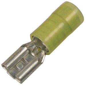12-10 AWG Nylon Insl With Metal Sleeve .250" Female Tin-Plated Brass 20 pcs