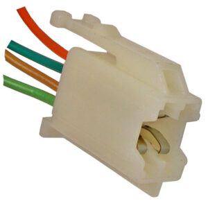 Front Radio Speaker Pigtail (White)  GM 1978-82   4-20ga Leads  25 pcs