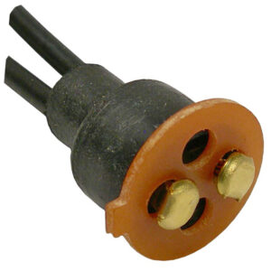 Double Contact Phenolic Disc Pigtail With Weatherproof Boot  2-18ga Leads  1 pc