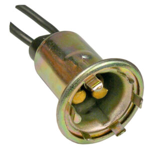 Univsl Double Contact Socket 3/4" Hole 2-18ga Leads Bulb 98 1016 1034 1157 1 pc