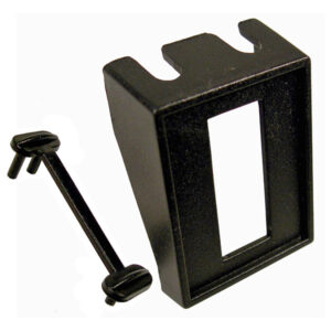Rocker Switch Single Hole Panel Black 1/2"x1-1/8" Inside Dimension  1 pc