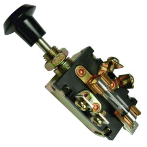 Push-Pull Headlamp Switch w/15A Fuse Off-On-On 5 Screws 3/8" Hole 12V 15A  1 pc