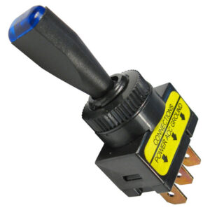 On-Off Toggle Illuminated LED Blue SPST Switch 1/2" Hole 1/4" Tab 12V 10A 25 pcs
