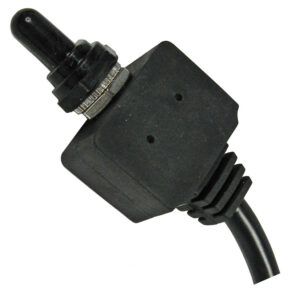 Waterproof Momentry On-Off-Momentry On Toggle 1/2" Hole 3 16ga Lead 12V 25A 1 pc
