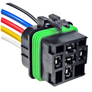 Waterproof Pigtail for #5592 Waterproof 5 Pin Relay 3-12ga & 2-18ga Leads  1 pc