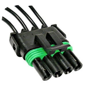 Weatherpack Four Cavity Tower with Female Terminals 18 ga SXl Wire 20A 1/pk