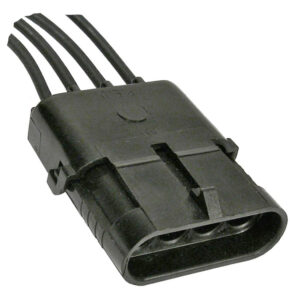 Weatherpack Four Cavity Shroud with Male Terminals 18 ga SXl Wire 20A 1 pc