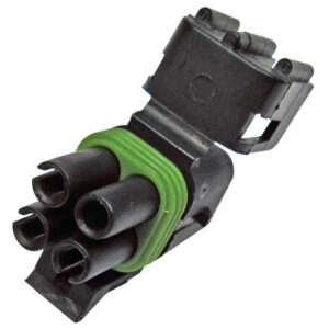 Weatherpack Four Cavity Square Tower GM 12015798 Use Male or Female Terminal 1pc