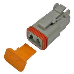 Deutsch DT Series 2-Way Male Housing & Wedgelock 1 set