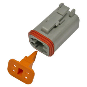 Deutsch DT Series 4-Way Male Housing & Wedgelock 1 set