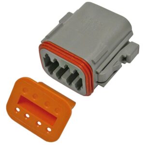 Deutsch DT Series 8-Way Male Housing & Wedgelock 1 set