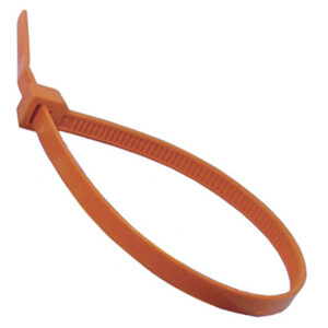 7" Orange Nylon Tie Wrap  50lb Tensile Strength  1000 pcs