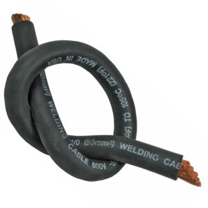 1 GA Flexible Black Welding Cable Stranded Copper Core With EPR Jacket 100ft
