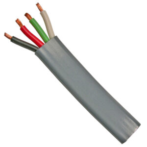 16 GA 4 Conductor Red-Blk-Grn-Wht Primary Wire With PVC Gray Jacket 100ft Spool