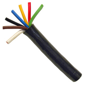 12 GA 6 Conductor, 10 GA 1 Conductor 7-Way Trailer Cable 100ft Spool